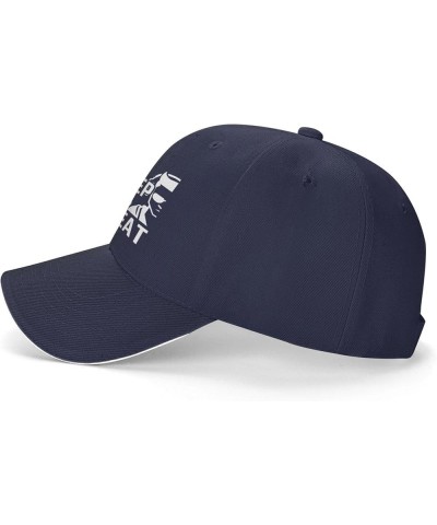 Eat Sleep Dj Repeat Hat for Men Women Baseball Cap Trucker Hat Dad Hat Navy Blue $14.25 Baseball Caps