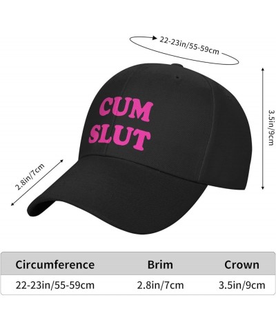 Hot Pink-Cum Slut-Hat Funny Baseball Hats Men Women Snapback Baseball Caps Goofy Party Gifts Black Funny Hats $7.40 Baseball ...