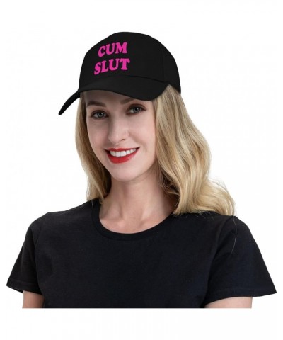 Hot Pink-Cum Slut-Hat Funny Baseball Hats Men Women Snapback Baseball Caps Goofy Party Gifts Black Funny Hats $7.40 Baseball ...