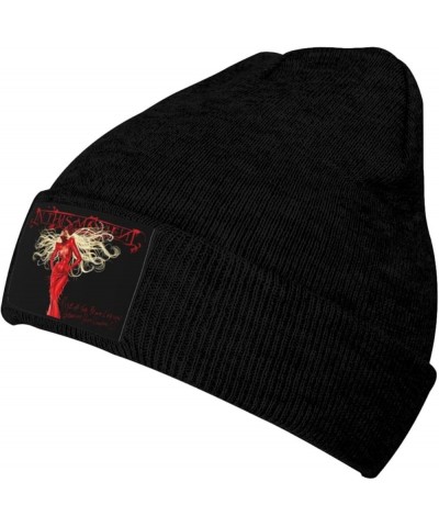 Maria Brink Knit Hat Cap Warm Knitted Woolen Beanie Hats Fashionable Adults Stretch Black Black $10.78 Skullies & Beanies