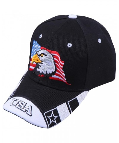 Hat 4th of July Accessories Trucker Cap Embroidered Independence Day Supplies Embroidered Black $8.06 Baseball Caps