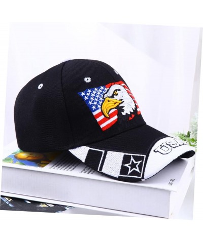 Hat 4th of July Accessories Trucker Cap Embroidered Independence Day Supplies Embroidered Black $8.06 Baseball Caps