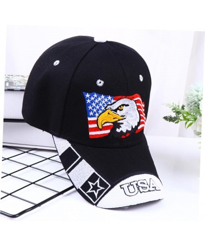 Hat 4th of July Accessories Trucker Cap Embroidered Independence Day Supplies Embroidered Black $8.06 Baseball Caps