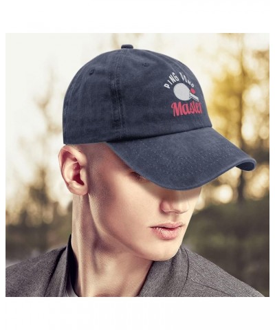 Vintage Hats for Men Tennis Athletic Hat for Men Lids Hats Breathable Seee You in Courtt Sun Hat Navy Blue $7.79 Visors