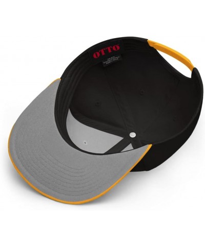 Installing Muscles Snapback Hat Gold / Black / Black $18.28 Baseball Caps