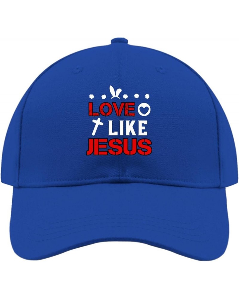 Love Like Jesus Sun hat Outdoor hat Running hat Gifts for Her Workout Hat Blue $9.39 Sun Hats