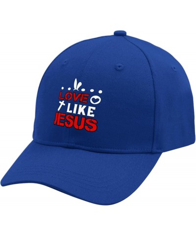 Love Like Jesus Sun hat Outdoor hat Running hat Gifts for Her Workout Hat Blue $9.39 Sun Hats