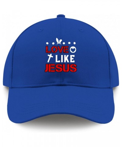 Love Like Jesus Sun hat Outdoor hat Running hat Gifts for Her Workout Hat Blue $9.39 Sun Hats