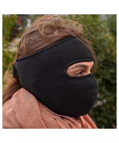 Winter Fleece Mask Warm Mask,Full Cover Face Mask Outdoor Windproof Mask Breathable Thickened Dustproof Reusable Mask Blue $9...