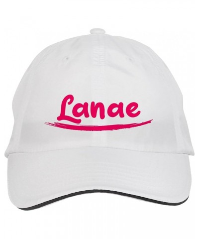 Lanae Name Hat Adjustable Cap, DesP20 White $14.59 Baseball Caps