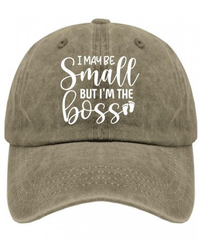 I May Be Small But I'm The Boss Baseball Cap Mexico Hat Pigment Black Men Hats Gifts for Him Sun Cap Pigment Khaki $10.38 Sun...