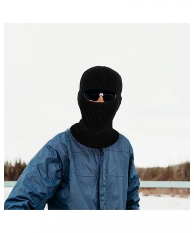 Full Face Cover Knitted Balaclava Face Mask Winter Ski Mask with Hole for Winter Adult Supplies Gray $7.55 Balaclavas