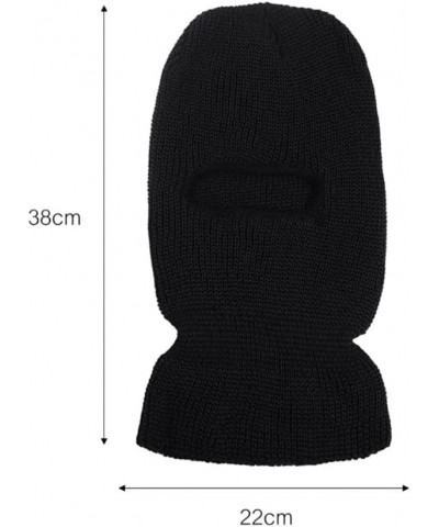 Full Face Cover Knitted Balaclava Face Mask Winter Ski Mask with Hole for Winter Adult Supplies Gray $7.55 Balaclavas