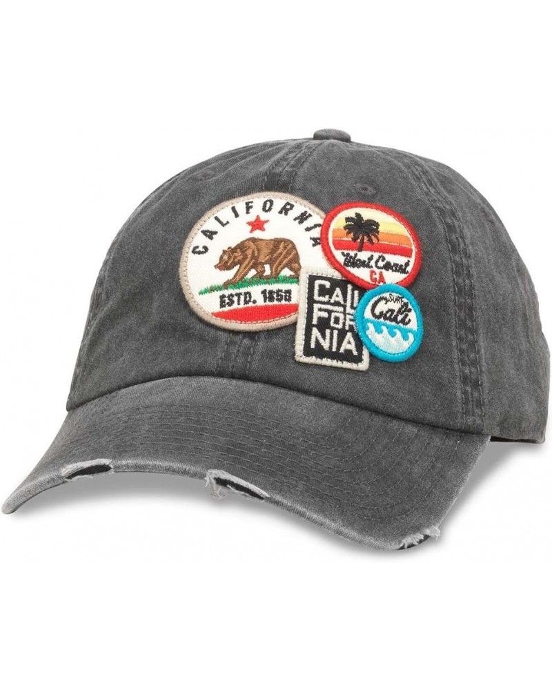 Cali Bear California Republic Adjustable Baseball Hat Iconic (Black) $22.40 Baseball Caps