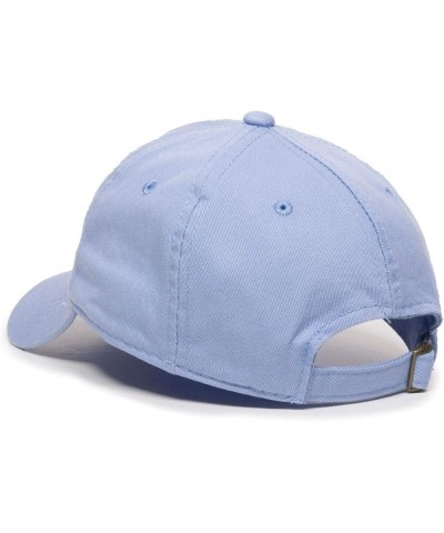 Middle Finger Dad Baseball Cap Embroidered Cotton Adjustable Dad Hat Light Blue $12.25 Baseball Caps