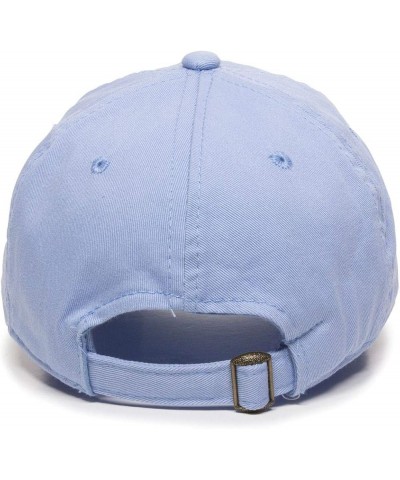 Middle Finger Dad Baseball Cap Embroidered Cotton Adjustable Dad Hat Light Blue $12.25 Baseball Caps