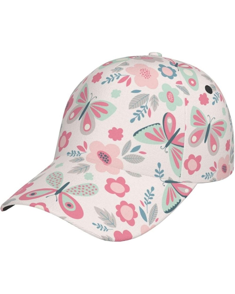 Butterfly Baseball Cap Men Women - Classic Adjustable Plain Hat Butterfly4 $11.39 Baseball Caps