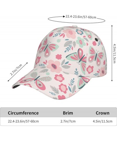 Butterfly Baseball Cap Men Women - Classic Adjustable Plain Hat Butterfly4 $11.39 Baseball Caps