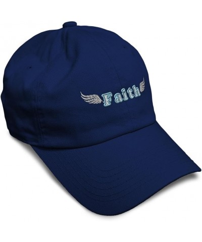 Soft Baseball Cap Faith Wings Cotton Dad Hats for Men & Women Navy $13.80 Baseball Caps