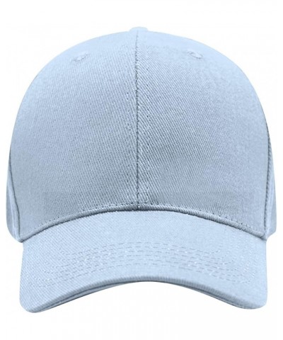 Baseball Hats for Men and Women Summer Fashion Casual Sunscreen Baseball Caps Sports Hats Sky Blue-b $8.48 Baseball Caps