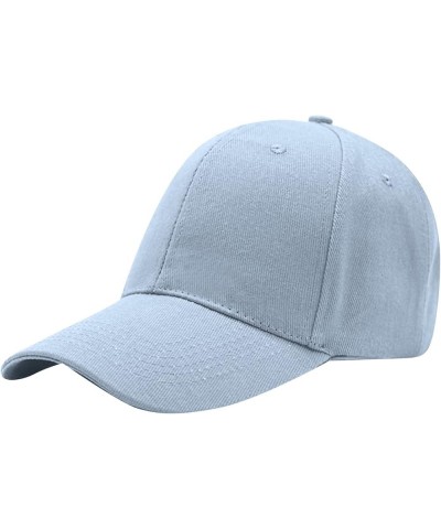 Baseball Hats for Men and Women Summer Fashion Casual Sunscreen Baseball Caps Sports Hats Sky Blue-b $8.48 Baseball Caps