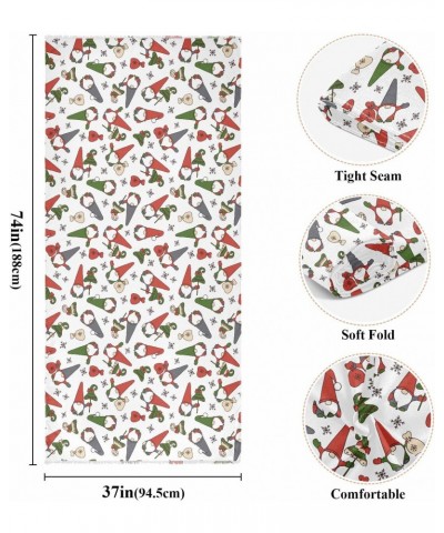 Women's Long Shawl Scarf, Christmas Gnomes with Presents Soft Scarf Wrap $11.34 Scarves