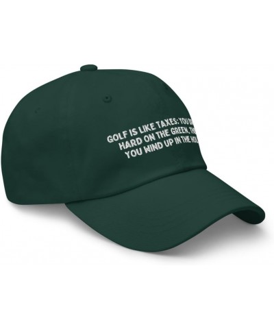 Golf is Like Taxes Cap | Funny Golf Embroidered Dad Hat | Gift for Golfers Spruce $17.27 Baseball Caps