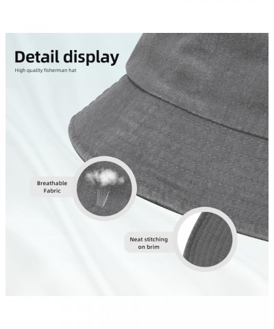 Beautiful Stingray Bucket Hat for Women Men Summer Travel Sun Hat Outdoor Cap Funny Bucket Hats Gray $14.48 Bucket Hats