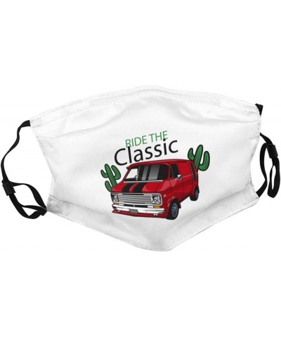 Classic Transport Wagon Face Mask Double-Sided Printing Reusable Adjustable Universal Dust Mask Unisex Masks Black $9.48 Bala...