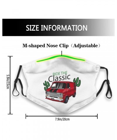 Classic Transport Wagon Face Mask Double-Sided Printing Reusable Adjustable Universal Dust Mask Unisex Masks Black $9.48 Bala...