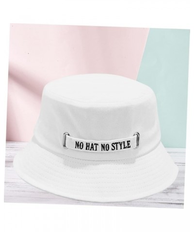 2 Pcs Sun Bucket Hat Summer Beach Bucket Hat Hats for Men Sun Cap for Men Womens Whitex2pcs $7.31 Sun Hats