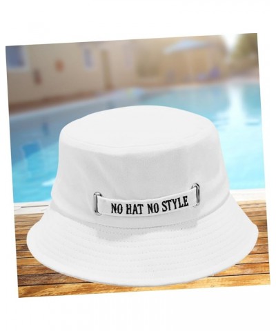 2 Pcs Sun Bucket Hat Summer Beach Bucket Hat Hats for Men Sun Cap for Men Womens Whitex2pcs $7.31 Sun Hats