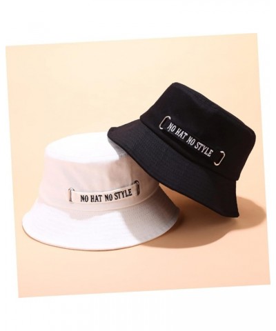 2 Pcs Sun Bucket Hat Summer Beach Bucket Hat Hats for Men Sun Cap for Men Womens Whitex2pcs $7.31 Sun Hats