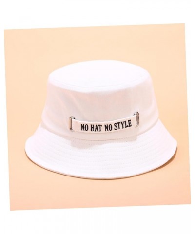 2 Pcs Sun Bucket Hat Summer Beach Bucket Hat Hats for Men Sun Cap for Men Womens Whitex2pcs $7.31 Sun Hats