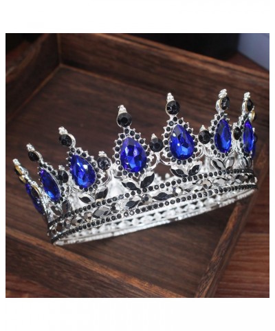 hair jewelry crown tiaras for women Vintage Crystal Tiaras and Crowns Queen King Pageant Baroque Diadem Women Men Headpiece W...