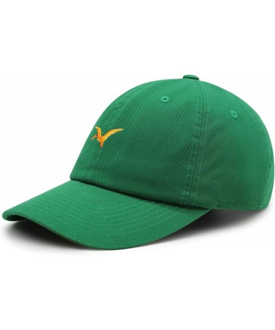 Pterodactyl Premium Dad Hat Embroidered Baseball Cap Dinosaur Kelly Green $14.49 Baseball Caps