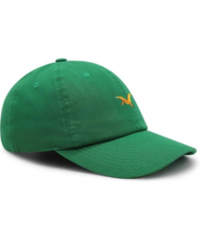 Pterodactyl Premium Dad Hat Embroidered Baseball Cap Dinosaur Kelly Green $14.49 Baseball Caps