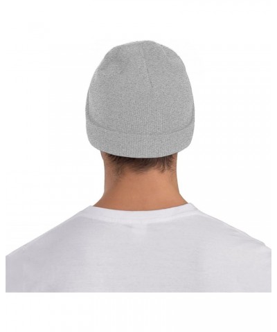 Genderfluid Abrosexual Pride Flag Cozy Knit Beanie Hats - Stay Warm in Style Gray $14.24 Skullies & Beanies