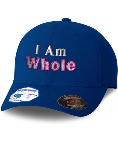 Flexfit Hats for Men & Women I Am Whole Style B Polyester Dad Hat Baseball Cap Royal Blue $14.52 Baseball Caps