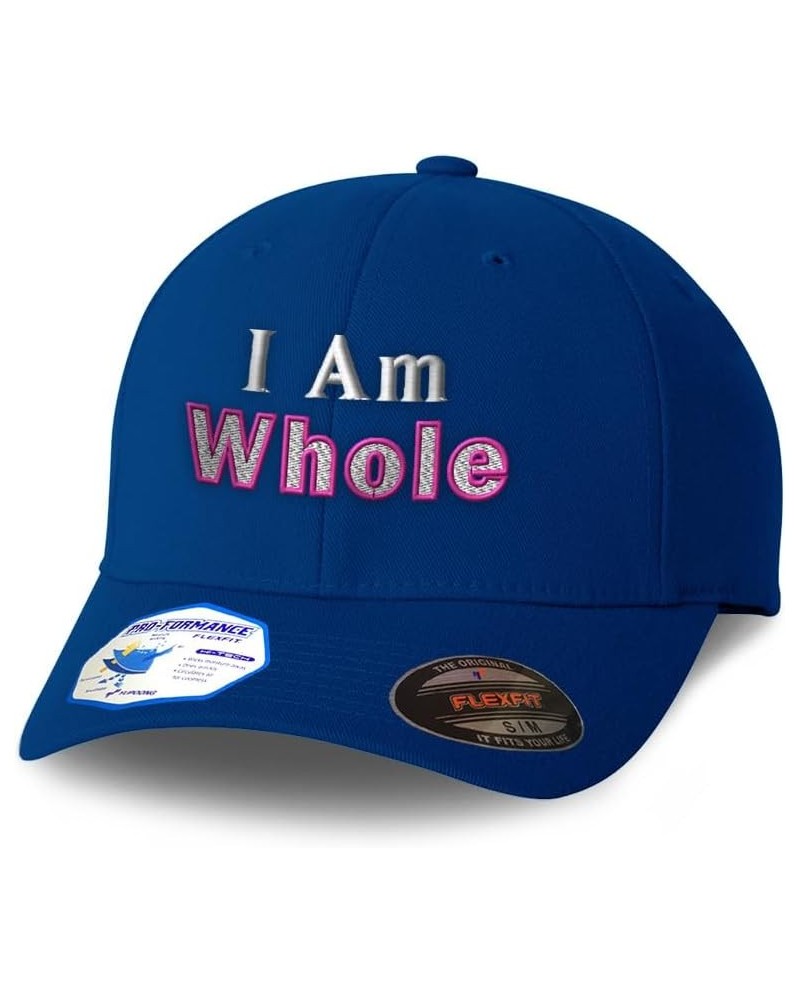 Flexfit Hats for Men & Women I Am Whole Style B Polyester Dad Hat Baseball Cap Royal Blue $14.52 Baseball Caps