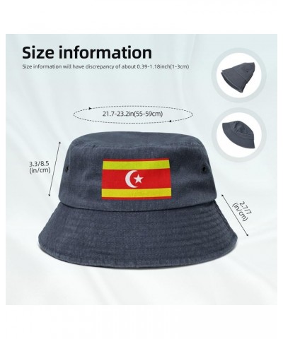 Gedo Flag Bucket Hat for Men Women Outdoor Washed Cotton Sun Hats Travel Beach Hat Navy Blue $10.52 Bucket Hats