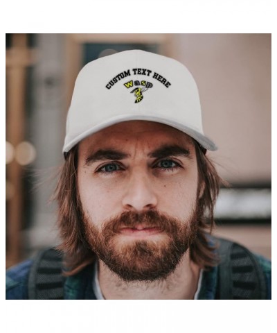 Baseball Cap Wasp Insects Nature Acrylic Biology Dad Hats for Men and Women Yellow Personalized Text Here $14.30 Baseball Caps