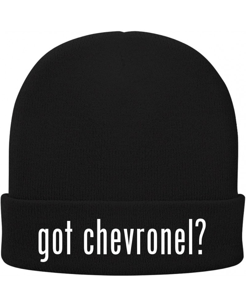 got Chevronel? - Soft Adult Beanie Cap Black $14.91 Skullies & Beanies