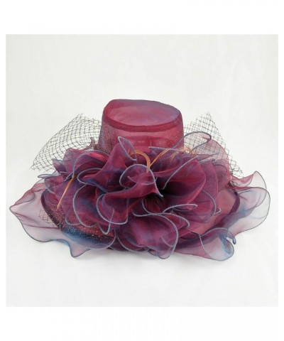 Women's Church Fascinator Bridal Tea Party Wedding Hat Baseball Cap Girls Wine Red-i $8.10 Baseball Caps