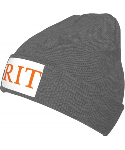 Rochester Institute of Technology Logo Stretch Knit Hat for Men Women Winter Warm Cap Deep Heather $7.77 Skullies & Beanies