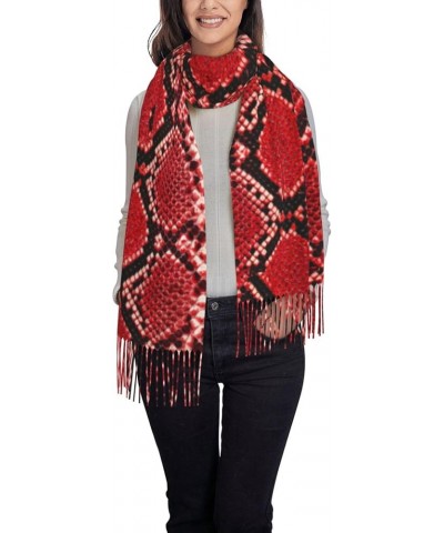 Snake Skin Python Pattern Women Scarf Oversized Neckerchief Fashion Wrap Shawl Pashmina Warm Scarves Pattern 4 $12.20 Scarves