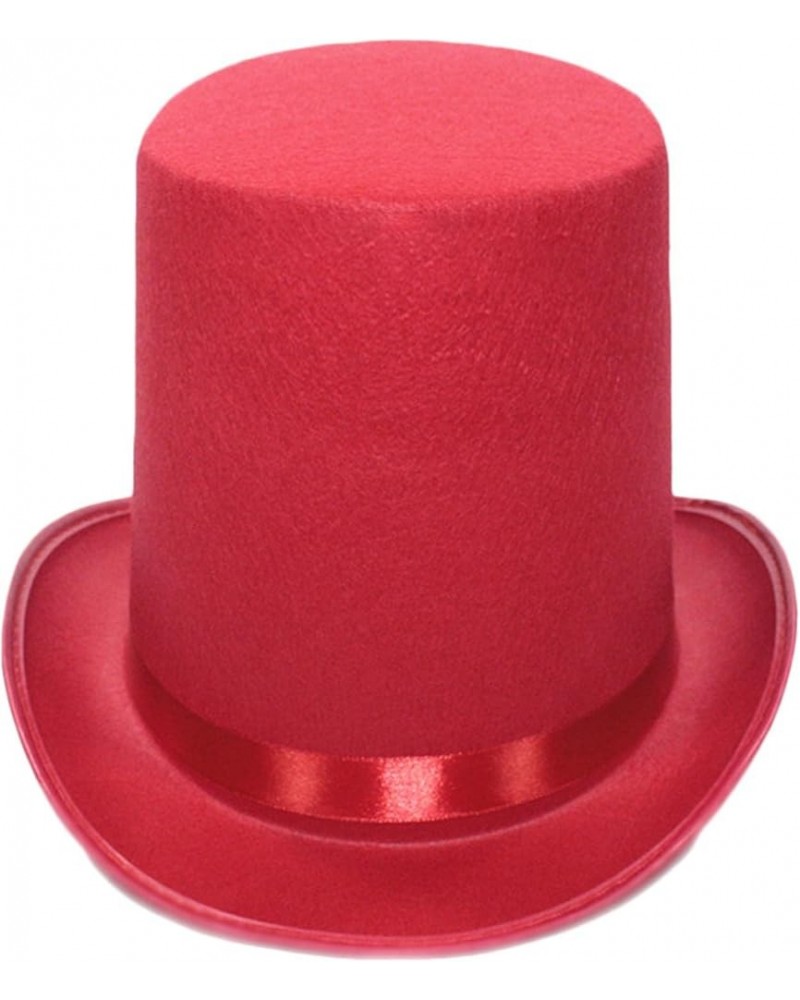 Panama Hat Fedora Western Short-Brim Hat Cap for Women Men Photo Props Western Fedora for Men Women Unisex Wear Red $6.71 Fed...