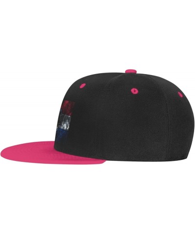 Smoke Flag of Missouri Baseball Cap for Men Women Snapback Hat Adjustable Flat Bill Hats Pink $11.87 Baseball Caps