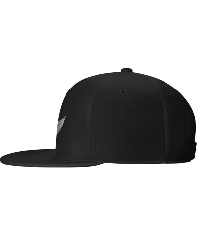 New Zealand Maori Fern Snapback Hats Adjustable Fashion Classic Snapback Hat for Men Women Black Black $15.09 Baseball Caps