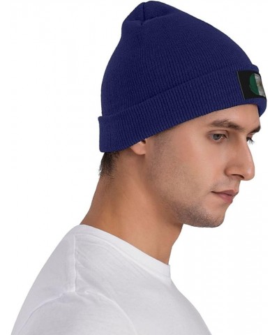 Unisex Knit Beanie Hat,Soft Warm Skull Cap Winter Hat Knit Cuffed Beanie for Men and Women Navy Blue $8.31 Skullies & Beanies